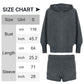 Trendy 2-delt sett med strikket hettegenser og shorts for kvinner