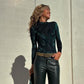 Brodert body med lange ermer for kvinner