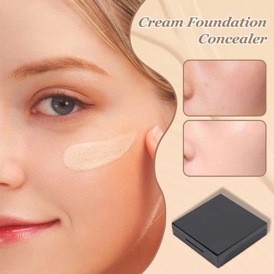 Langvarig lett kremet foundation og concealer