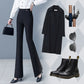 Dame High-Waist Stretch Micro-Flare Casual Bukse