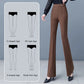 Dame High-Waist Stretch Micro-Flare Casual Bukse