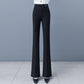 Dame High-Waist Stretch Micro-Flare Casual Bukse