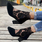 👢✨Sommerlige, Elegante Høye Hæler med Blonder for Kvinner