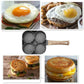 🍳50 % Rabatt🥚Fire-hulls eggpanne, frokost omelett hjemme stekepanne non-stick panne