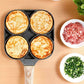 🍳50 % Rabatt🥚Fire-hulls eggpanne, frokost omelett hjemme stekepanne non-stick panne