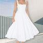 A-line flytende tank midi kjole