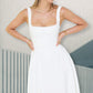 A-line flytende tank midi kjole