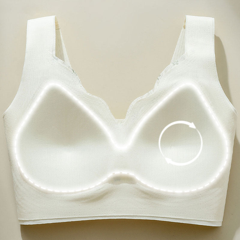 3D-blonde-BH med fast vattering for middelaldrende kvinner