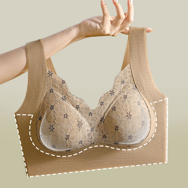 3D-blonde-BH med fast vattering for middelaldrende kvinner