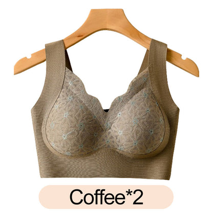 3D-blonde-BH med fast vattering for middelaldrende kvinner