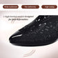 Hule sandaler i mesh med rhinestone og chunky hæl
