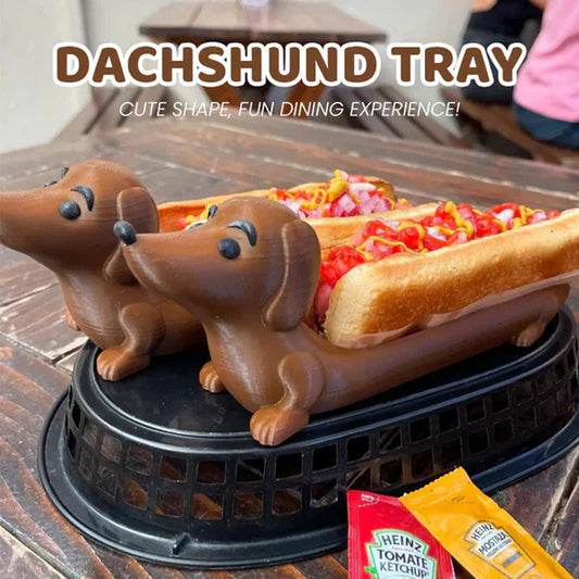 Dekorativt dachshundbrett til pølser