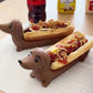 Dekorativt dachshundbrett til pølser