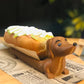Dekorativt dachshundbrett til pølser
