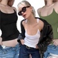 💝Unik usynlig stropp Slim Fit Tank Top for kvinner