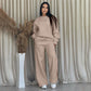 🌸Varmt salg🌸Fasjonabel, ensfarget, todelt dress