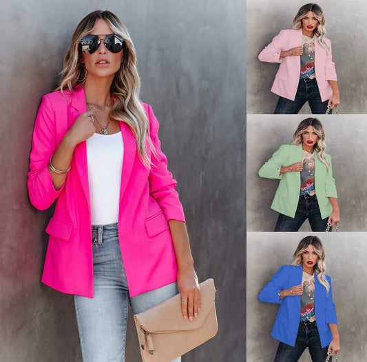 Langermet blazer med slank passform