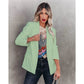 Langermet blazer med slank passform