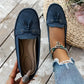 Komfortable vintage loafers for kvinner