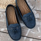 Komfortable vintage loafers for kvinner