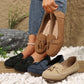 Komfortable vintage loafers for kvinner