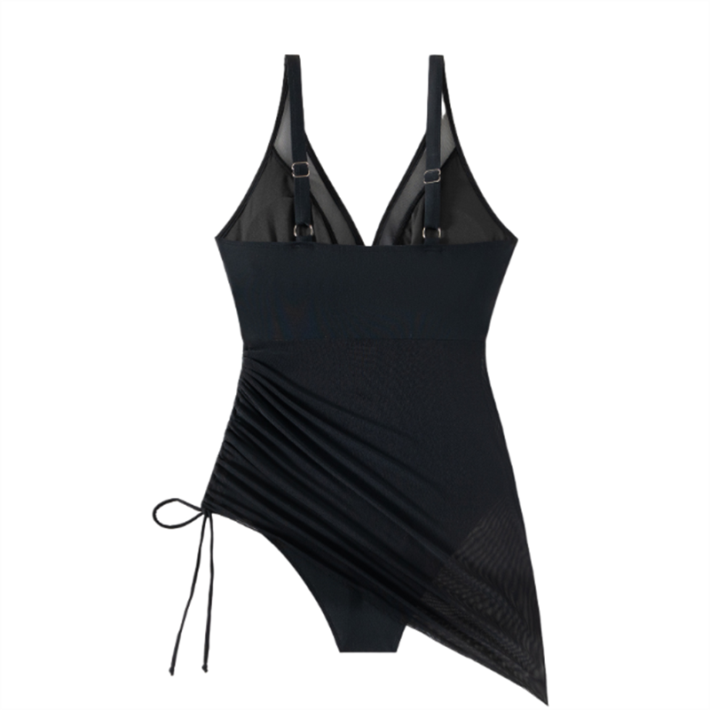 💥Siste dag spesialsalg 50% AV💃Slankende Mesh Sheer Sarong Wraps Badedrakt