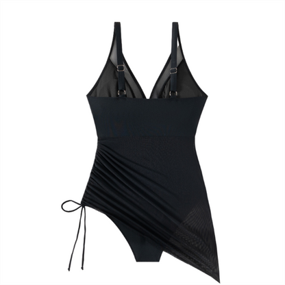 💥Siste dag spesialsalg 50% AV💃Slankende Mesh Sheer Sarong Wraps Badedrakt