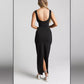 💕Hva skal jeg ha på meg i morgen? 💕Ermeløs bodycon-kjole for kvinner med sliss i ryggen