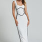 💕Hva skal jeg ha på meg i morgen? 💕Ermeløs bodycon-kjole for kvinner med sliss i ryggen
