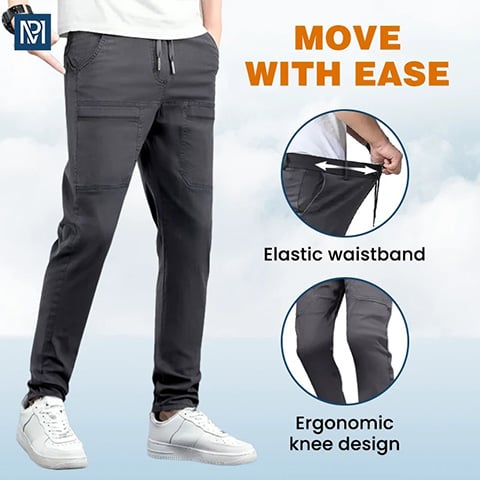 🥰 MultiPants - slitesterk cargobukse med høy stretch og flere lommer