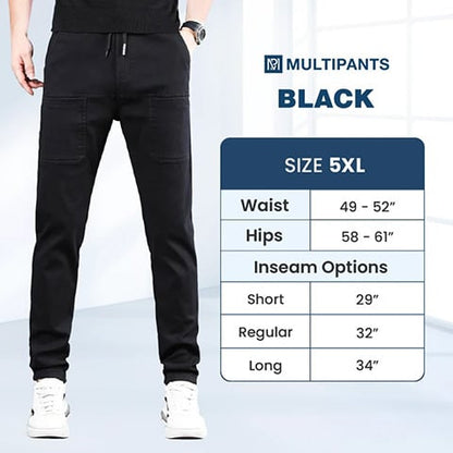 🥰 MultiPants - slitesterk cargobukse med høy stretch og flere lommer