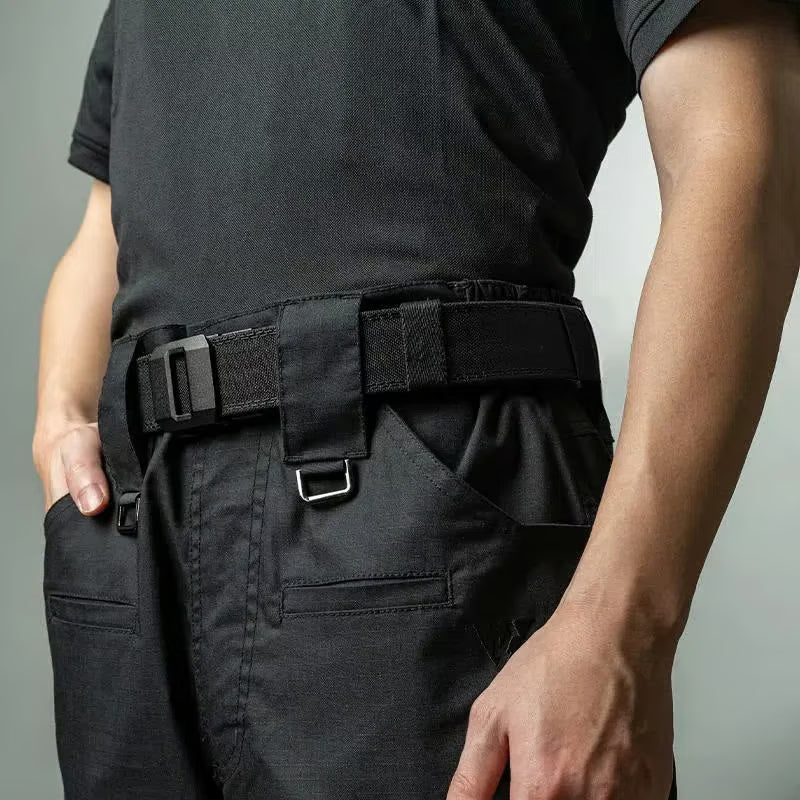 Stretchbelte i nylon med automatisk spenne for menn
