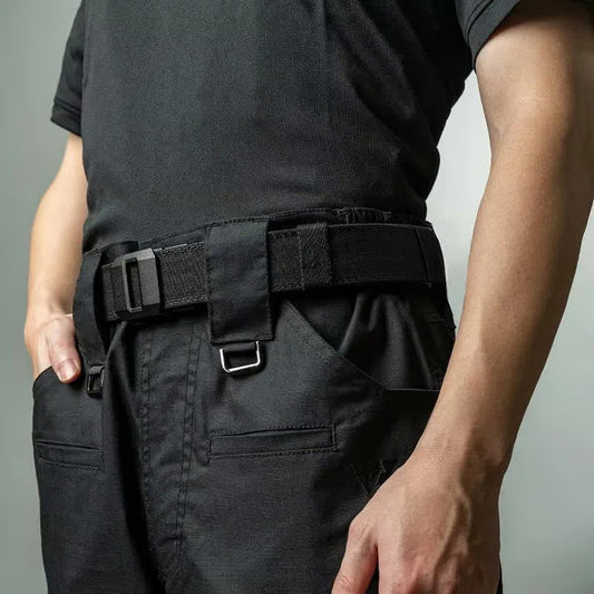 Stretchbelte i nylon med automatisk spenne for menn