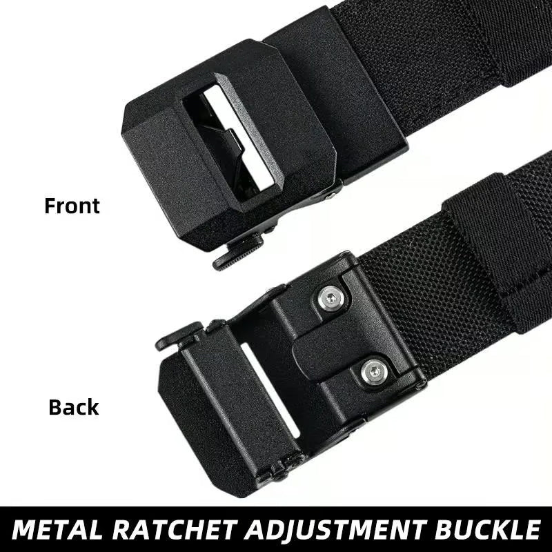 Stretchbelte i nylon med automatisk spenne for menn