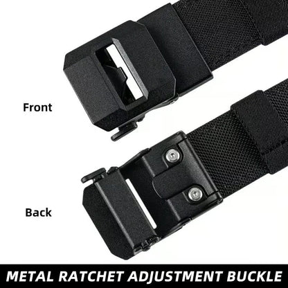 Stretchbelte i nylon med automatisk spenne for menn