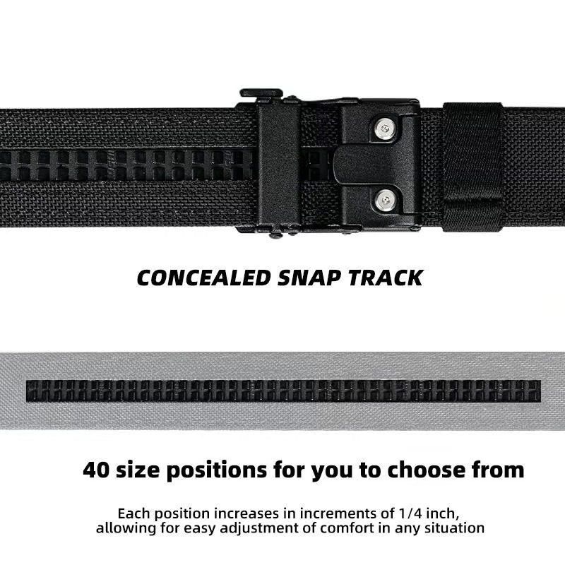 Stretchbelte i nylon med automatisk spenne for menn
