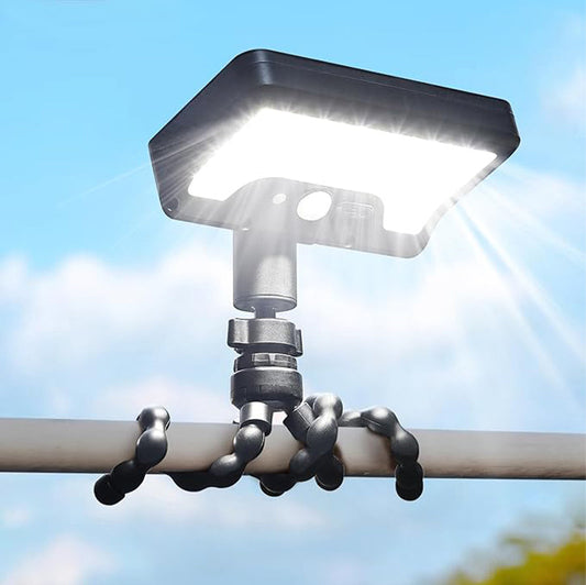 🔥Ryddesalg🔥Solcellelampe med sensor – avtakbar, bærbar og dobbel lading via USB-C