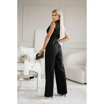 ☀️Frauen Ermeløs V-hals uten ermer Jumpsuit🕊️