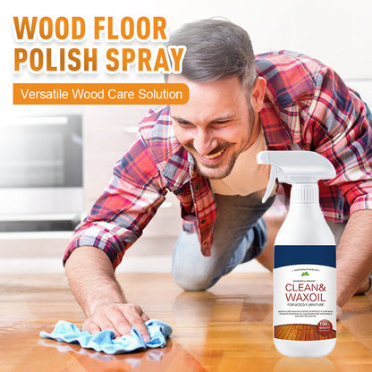 ✨50 % rabatt i begrenset periode – Rengjørings- og poleringsspray for tregulv