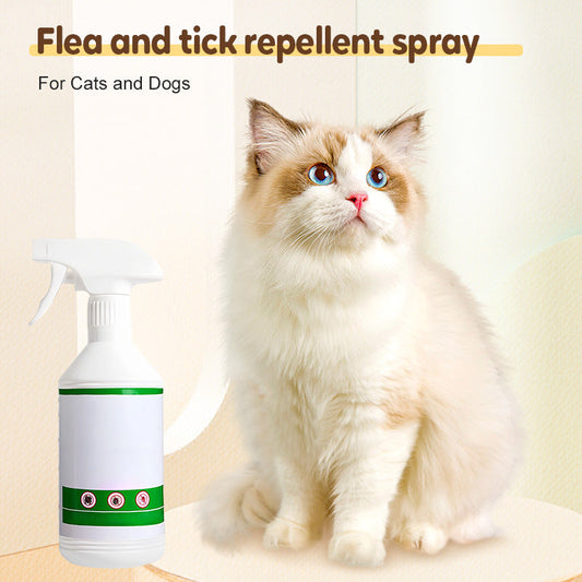 Loppe- og flåttspray for katter og hunder