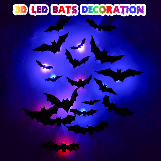 🦇3D Fladdermus LED vegglampe dekorasjon