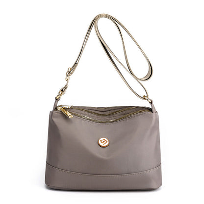 Minimalistisk, romslig skulder- og crossbody-veske i nylon