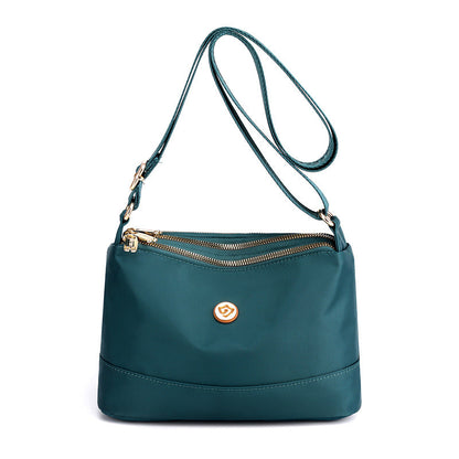 Minimalistisk, romslig skulder- og crossbody-veske i nylon