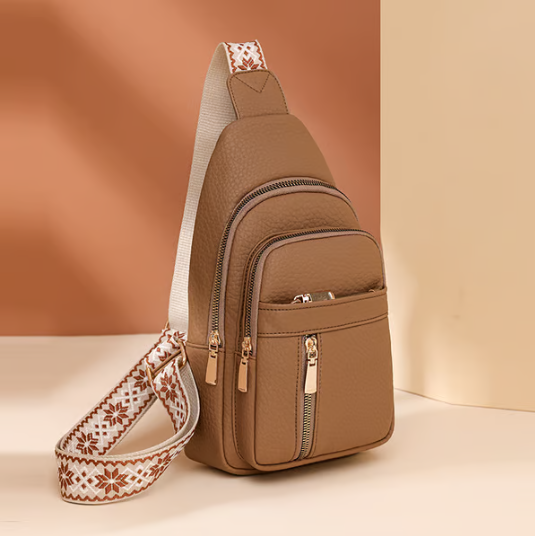 🔥Ryddesalg🔥Dames moteriktig uformell ensfarget crossbody-veske(Jo mer du kjøper, jo høyere rabatt)