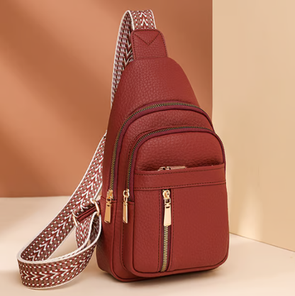 🔥Ryddesalg🔥Dames moteriktig uformell ensfarget crossbody-veske(Jo mer du kjøper, jo høyere rabatt)