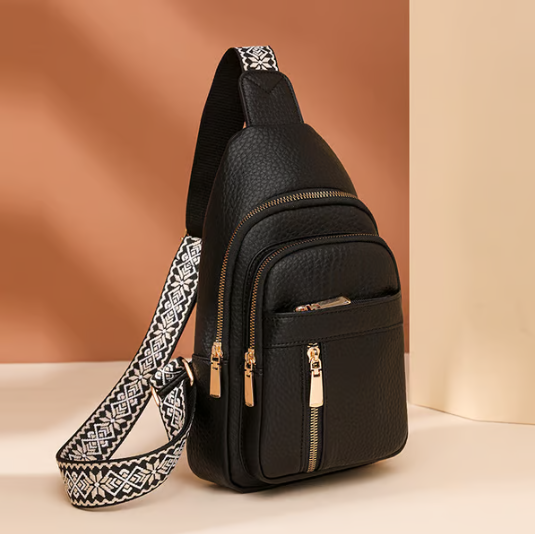 🔥Ryddesalg🔥Dames moteriktig uformell ensfarget crossbody-veske(Jo mer du kjøper, jo høyere rabatt)
