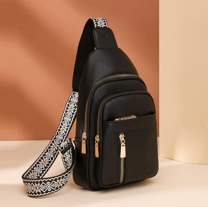 🔥Ryddesalg🔥Dames moteriktig uformell ensfarget crossbody-veske(Jo mer du kjøper, jo høyere rabatt)