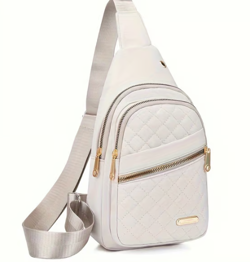 🔥Ryddesalg🔥Dames moteriktig uformell ensfarget crossbody-veske(Jo mer du kjøper, jo høyere rabatt)