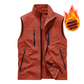Oversized sleeveless vest med lommer for menn