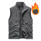 Oversized sleeveless vest med lommer for menn